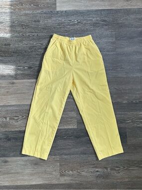 Vintage Napa Valley Petites Butter Yellow Tapered Pants | High Waisted Size 6P